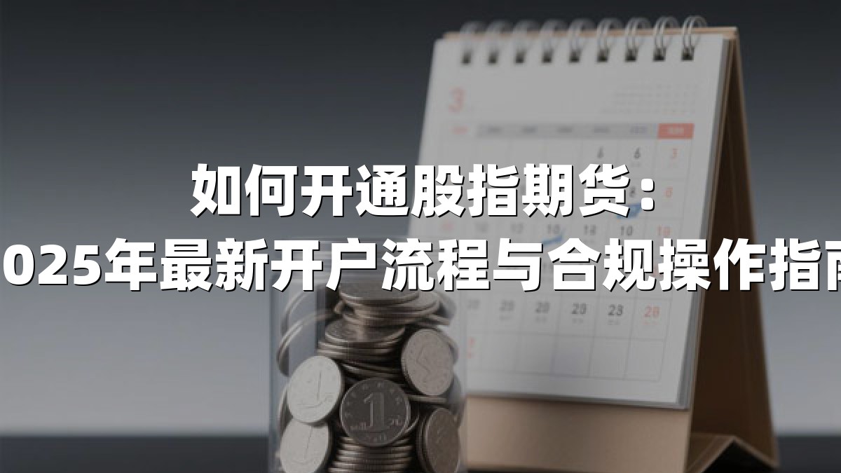 如何开通股指期货：2025年最新开户流程与合规操作指南
