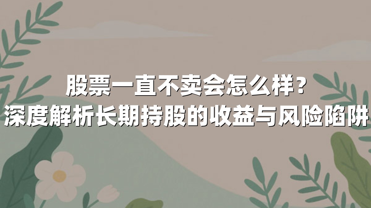 股票一直不卖会怎么样?深度解析长期持股的收益与风险陷阱