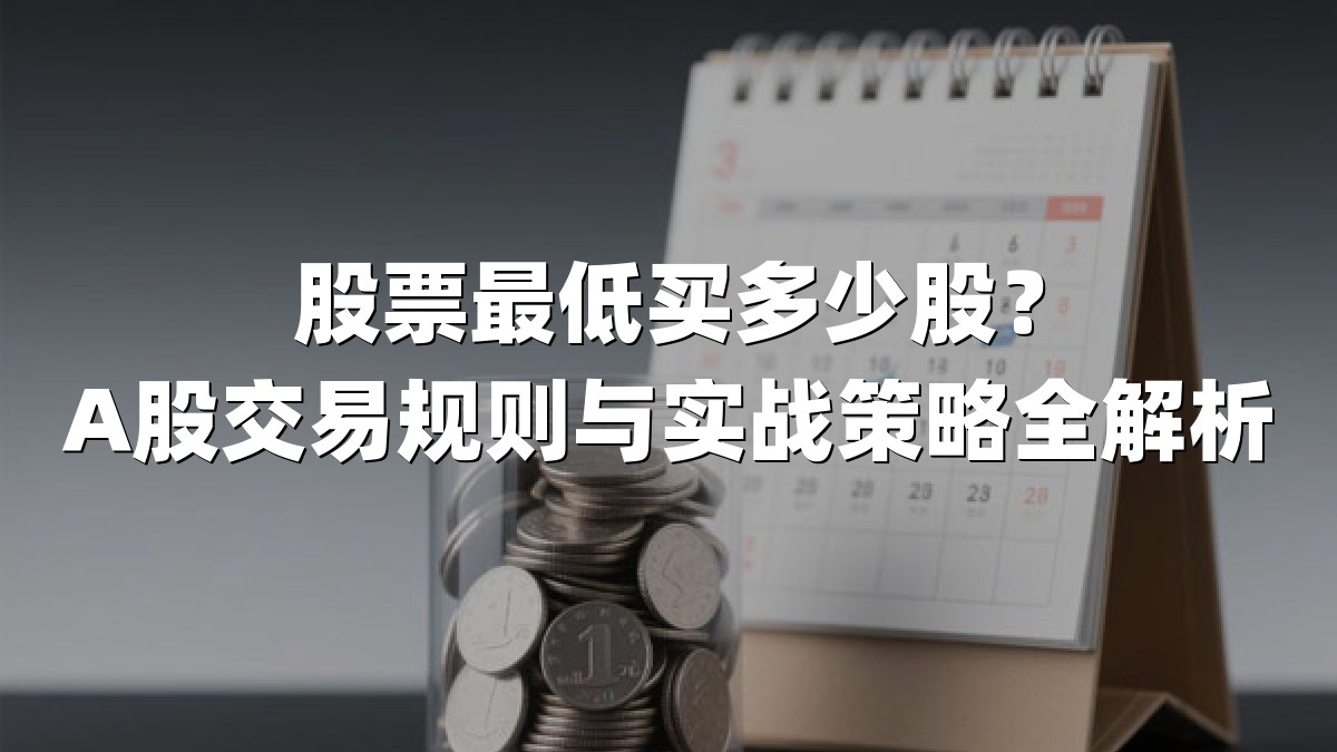 股票最低买多少股?A股交易规则与实战策略全解析