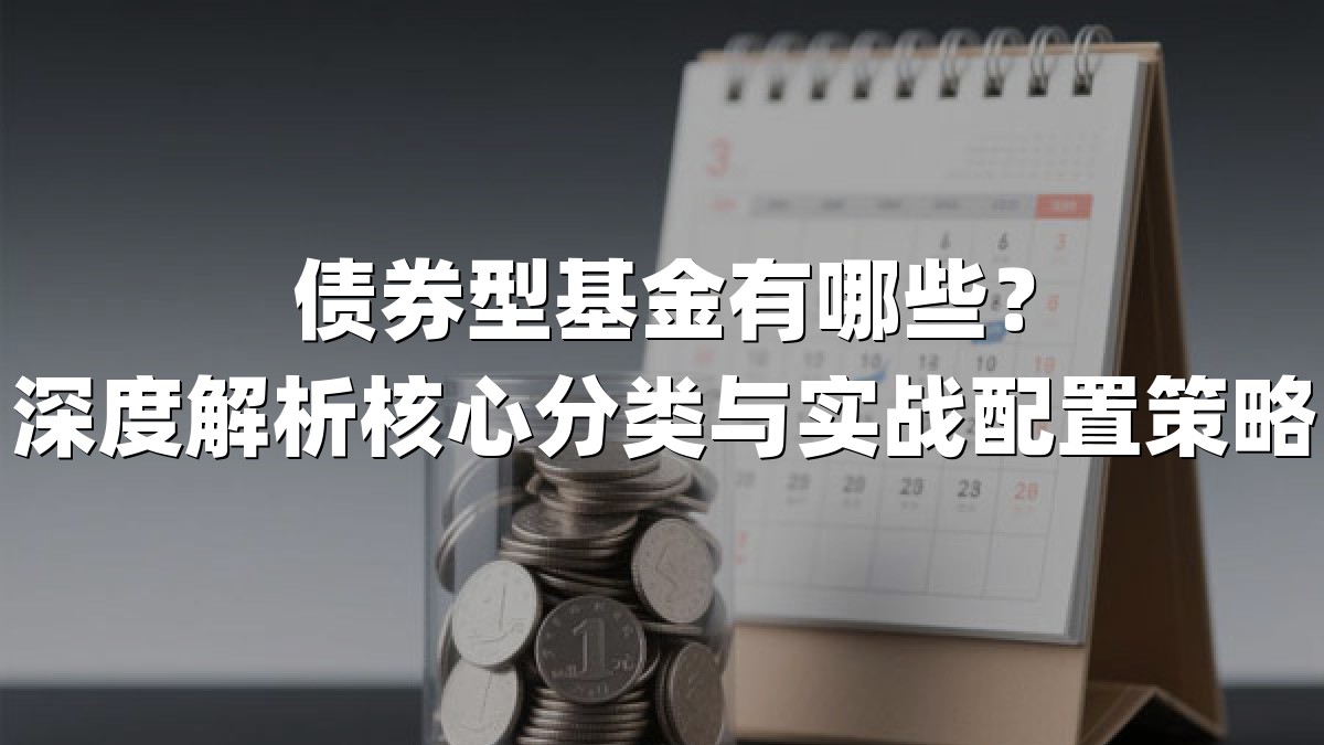 债券型基金有哪些？深度解析核心分类与实战配置策略