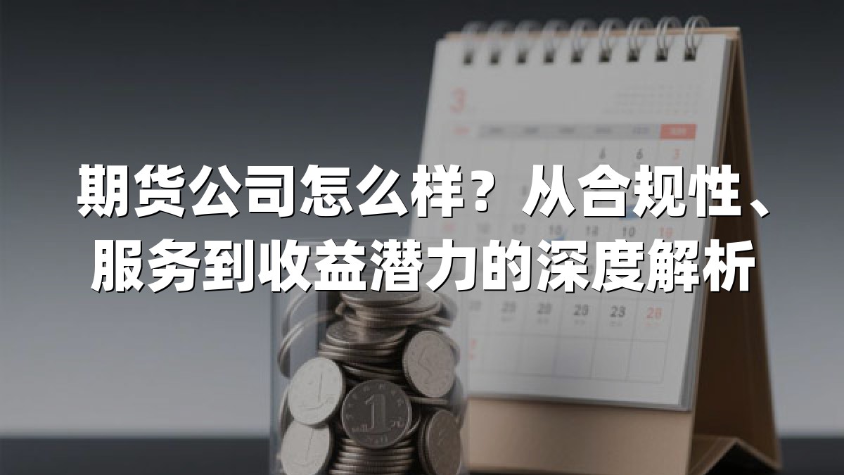 期货公司怎么样？从合规性、服务到收益潜力的深度解析