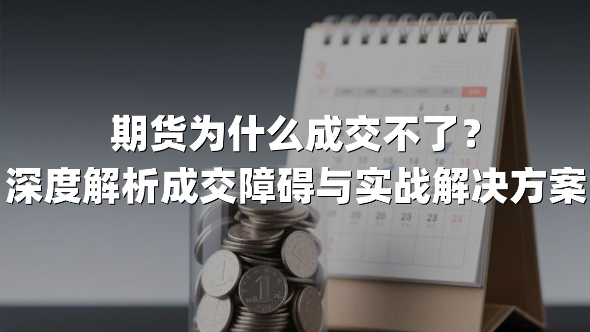 期货为什么成交不了？深度解析成交障碍与实战解决方案