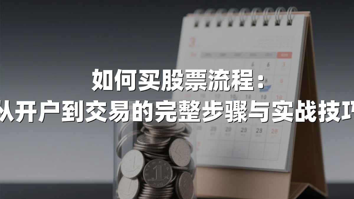 如何买股票流程：从开户到交易的完整步骤与实战技巧