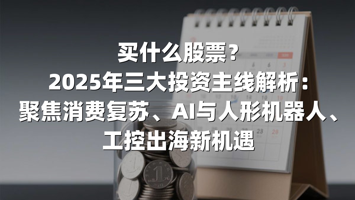 买什么股票?2025年三大投资主线解析:聚焦消费复苏、AI与人形机器人、工控出海新机遇