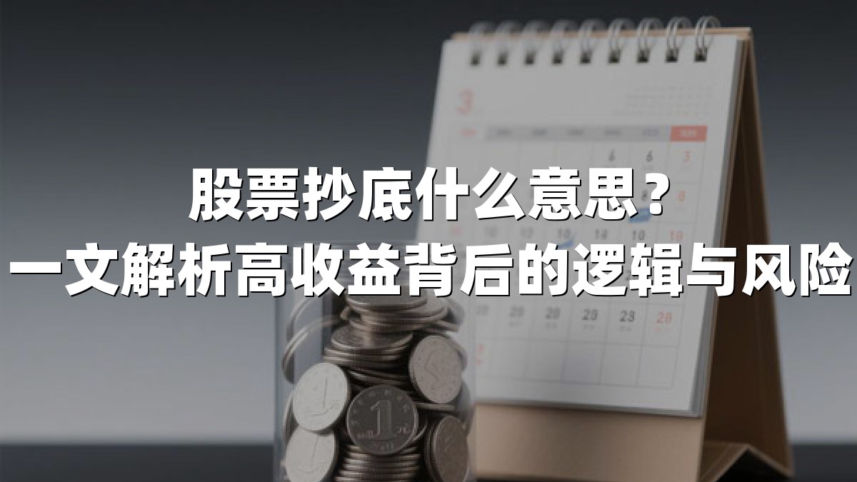 股票抄底什么意思?一文解析高收益背后的逻辑与风险