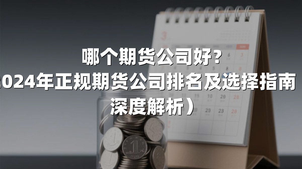 哪个期货公司好？2024年正规期货公司排名及选择指南（深度解析）