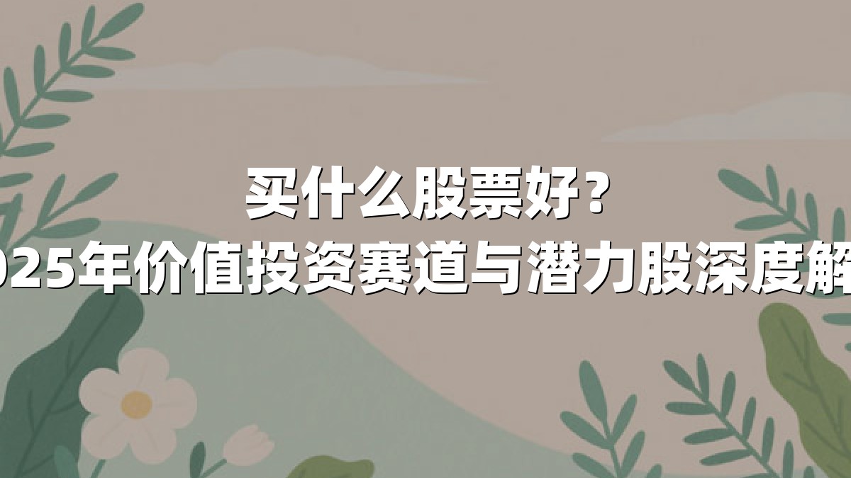 买什么股票好?2025年价值投资赛道与潜力股深度解析