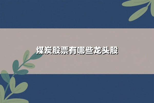 煤炭股票有哪些龙头股？2025年最新投资指南与龙头股深度解析