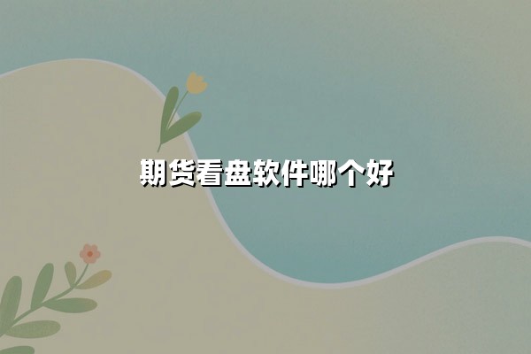 期货看盘软件哪个好？2025年最新推荐与深度解析