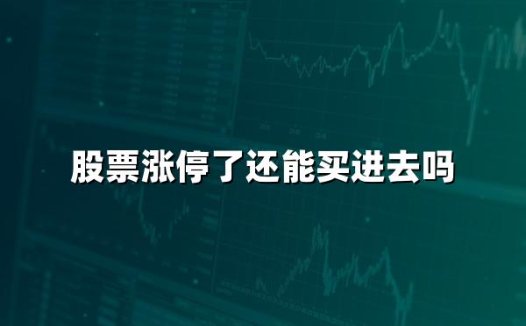 股票涨停了还能买进去吗(2024年最新解答)