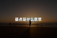 基点是什么意思(2024年基点意思权威解释)
