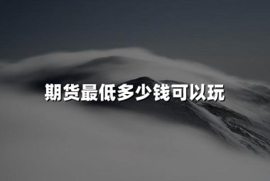 期货最低多少钱可以玩(2024玩期货最低金钱门槛)