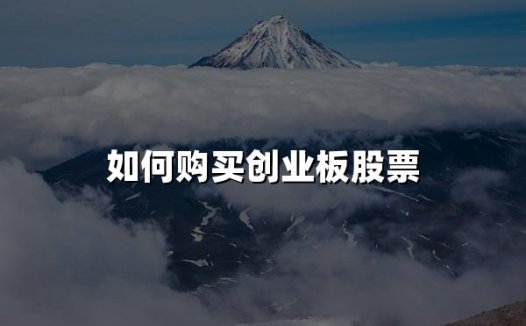 如何购买创业板股票(2024创业板股票购买四大步骤)