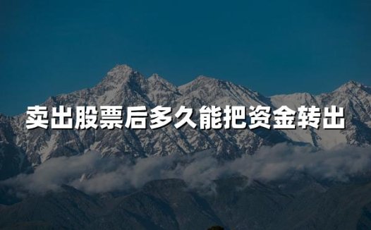 卖出股票后多久能把资金转出(2024年权威解答)