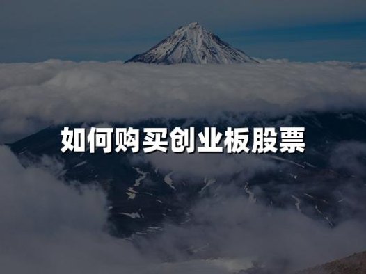 如何购买创业板股票(2024创业板股票购买四大步骤)