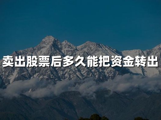 卖出股票后多久能把资金转出(2024年权威解答)