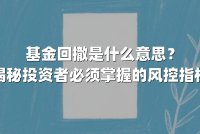基金回撤是什么意思?揭秘投资者必须掌握的风控指标