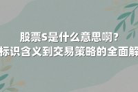 股票S是什么意思啊？从标识含义到交易策略的全面解析