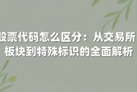 股票代码怎么区分：从交易所、板块到特殊标识的全面解析