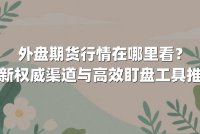 外盘期货行情在哪里看？最新权威渠道与高效盯盘工具推荐