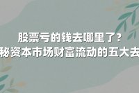 股票亏的钱去哪里了？揭秘资本市场财富流动的五大去向