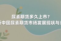 尿素期货多久上市？深度解析中国尿素期货市场发展现状与未来趋势