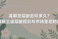 美期货熔断后停多久？深度解析三级熔断规则与市场重启时间窗口