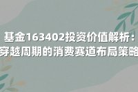 基金163402投资价值解析：穿越周期的消费赛道布局策略