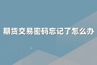 期货交易密码忘记了怎么办