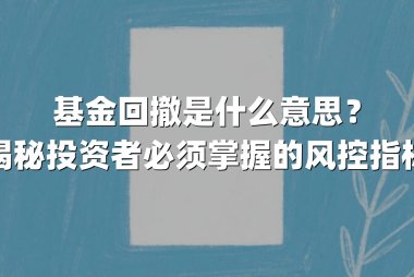 基金回撤是什么意思?揭秘投资者必须掌握的风控指标