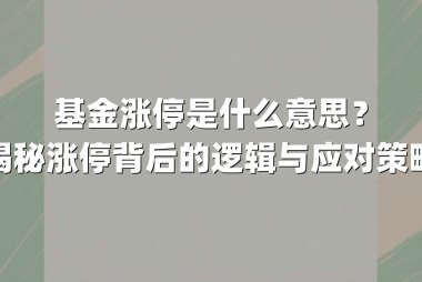 基金涨停是什么意思？揭秘涨停背后的逻辑与应对策略
