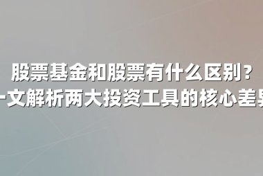 股票基金和股票有什么区别?一文解析两大投资工具的核心差异
