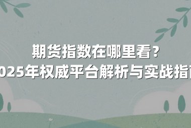 期货指数在哪里看？2025年权威平台解析与实战指南