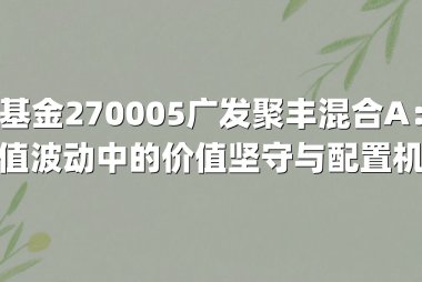基金270005广发聚丰混合A:净值波动中的价值坚守与配置机遇