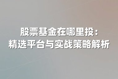 股票基金在哪里投：精选平台与实战策略解析