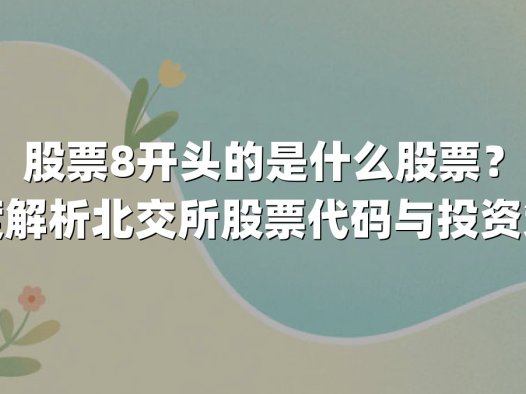 股票8开头的是什么股票？深度解析北交所股票代码与投资策略