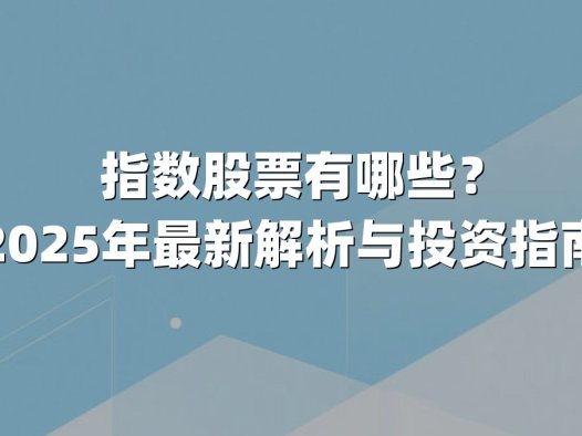 指数股票有哪些?2025年最新解析与投资指南