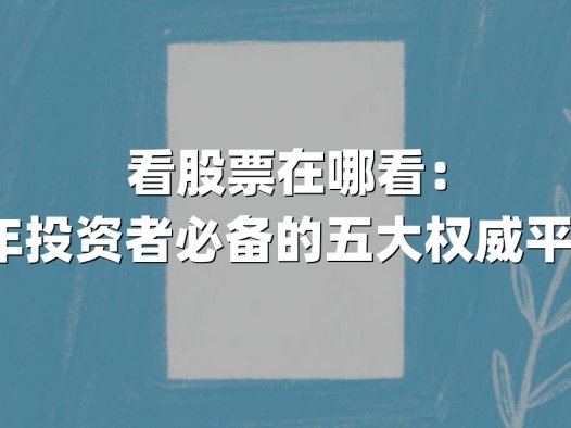 看股票在哪看：2023年投资者必备的五大权威平台解析