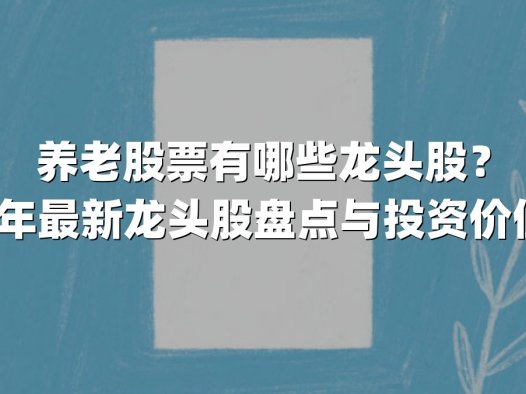 养老股票有哪些龙头股？2025年最新龙头股盘点与投资价值解析