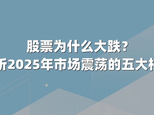 股票为什么大跌？深度解析2025年市场震荡的五大核心原因