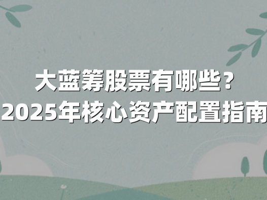 大蓝筹股票有哪些?2025年核心资产配置指南
