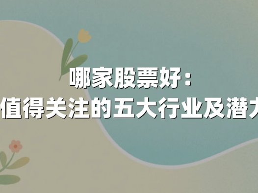 哪家股票好:2025年值得关注的五大行业及潜力股解析