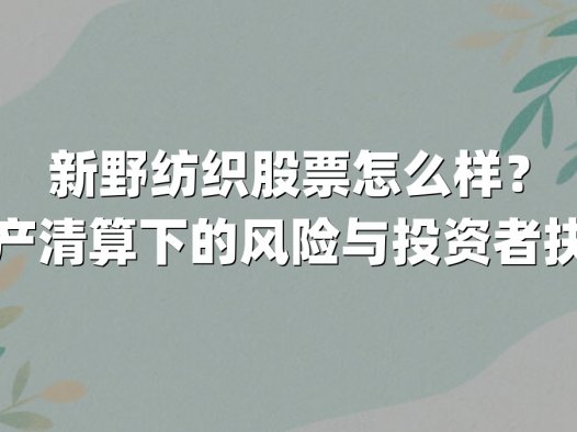 新野纺织股票怎么样？破产清算下的风险与投资者抉择