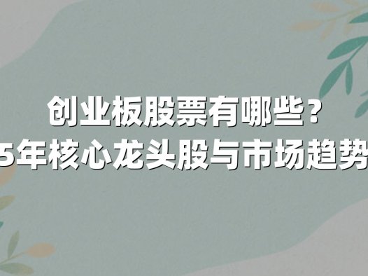 创业板股票有哪些？2025年核心龙头股与市场趋势解析