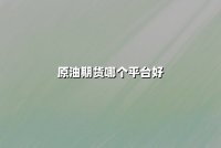 原油期货哪个平台好？2025年权威解析与正规平台推荐