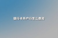 银行卡开户行怎么查询？最新权威方法全解析