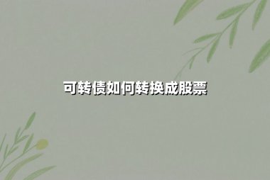 可转债如何转换成股票？最新操作指南与实战技巧解析