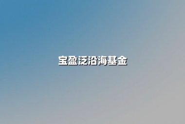宝盈泛沿海基金：震荡市中的价值锚点与增长引擎