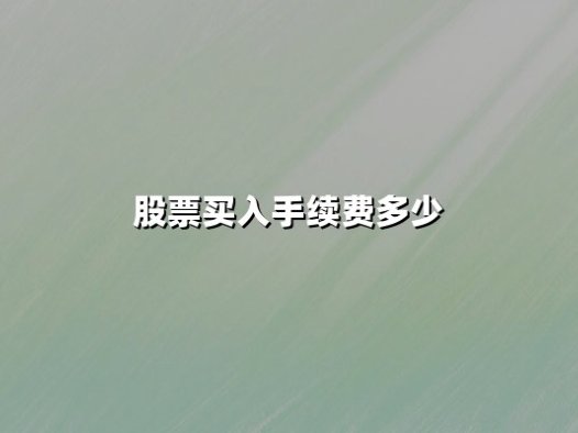 股票买入手续费多少？2025年最新费用构成与投资成本解析
