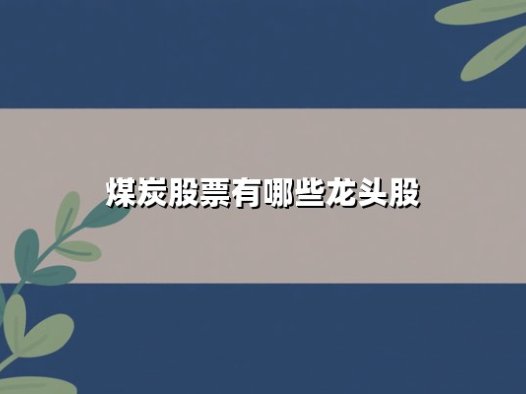 煤炭股票有哪些龙头股？2025年最新投资指南与龙头股深度解析